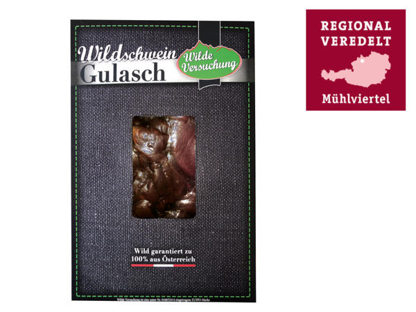 REGIONAL VEREDELT Wildschweingulasch