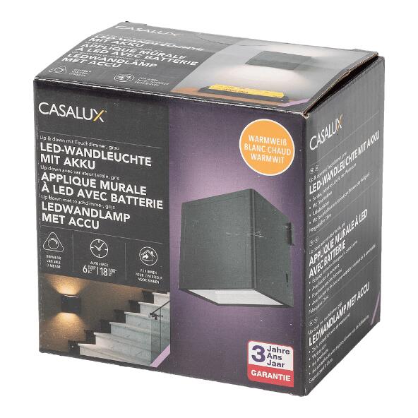CASALUX(R) 				Ledwandlamp met accu