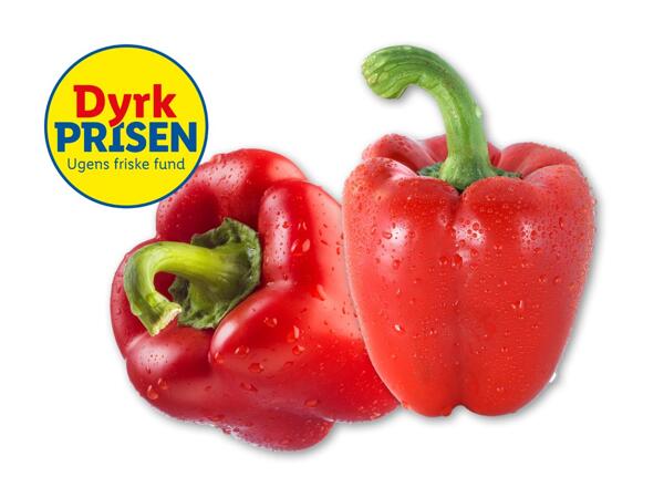 Rød peberfrugt