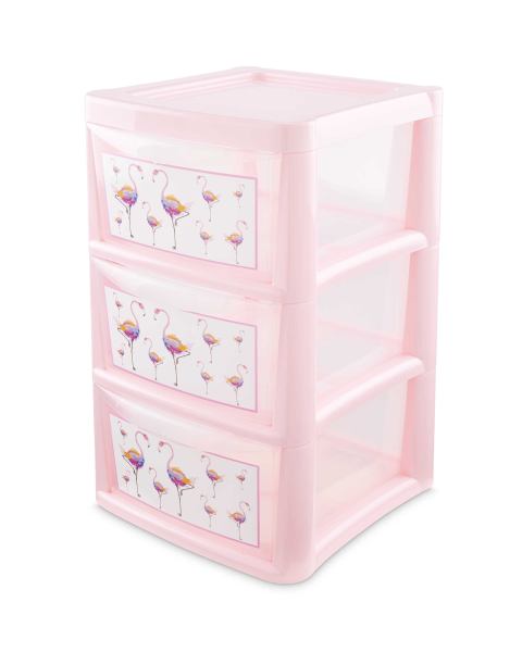 Premier 3 Drawer Flamingo Tower