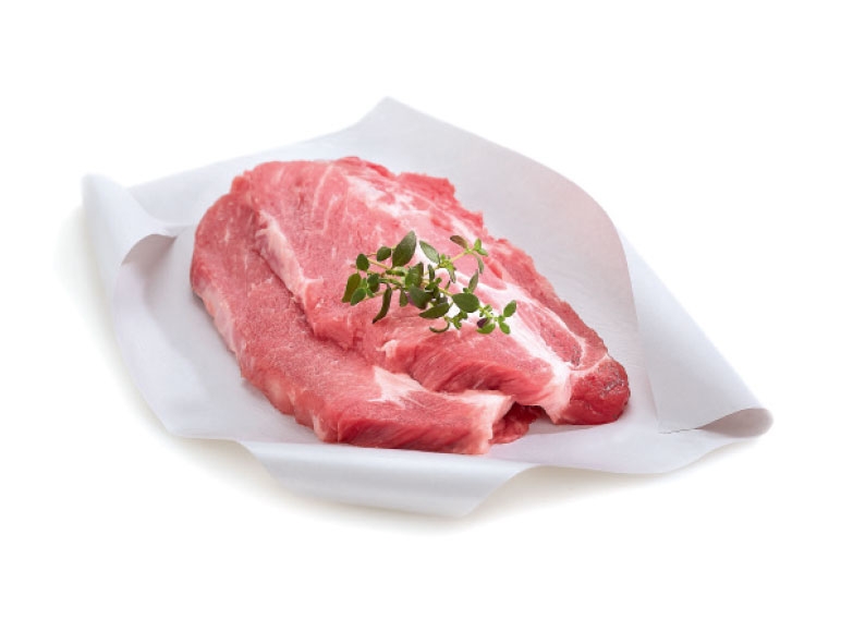Côtes de porc au spiringue bio