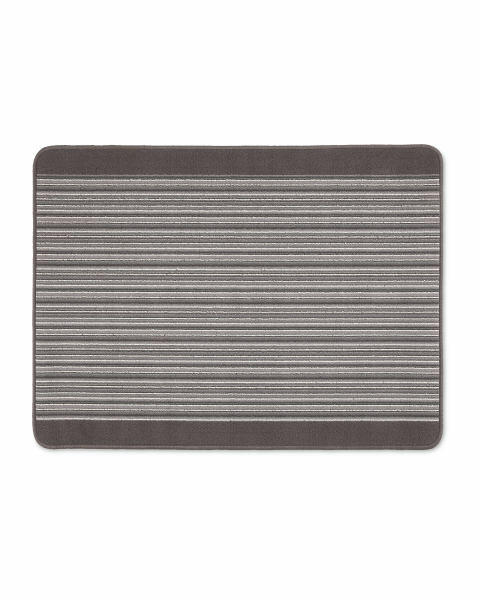 Grey Barcode Washable Utility Mat