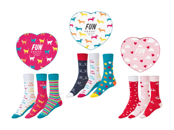 Fun Socks, 3er-Geschenkbox