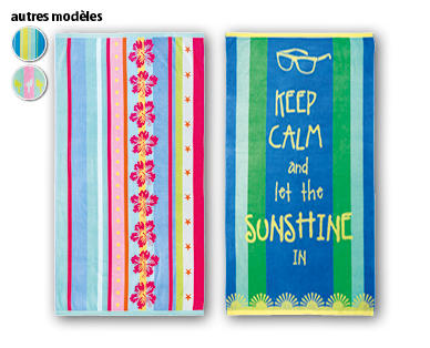 Serviette de plage en velours MY BEACH STYLE