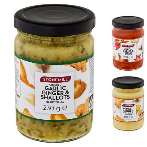 Crushed Garlic, Ginger & Shallots 230g