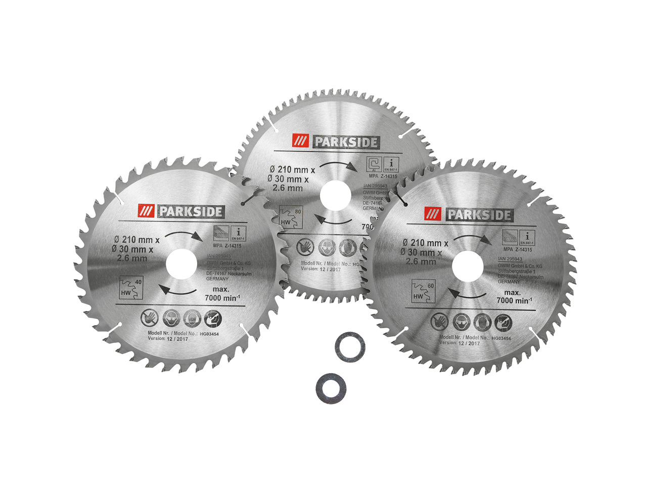 Parkside Sawblades Set1
