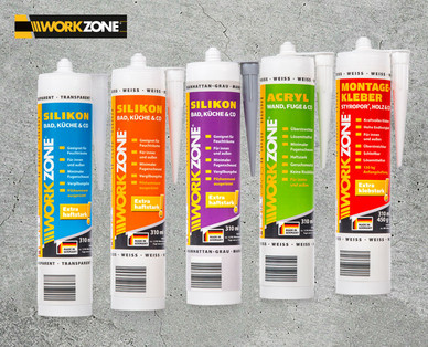 WORKZONE Silikon-/Acryl-/Kleberkartuschen