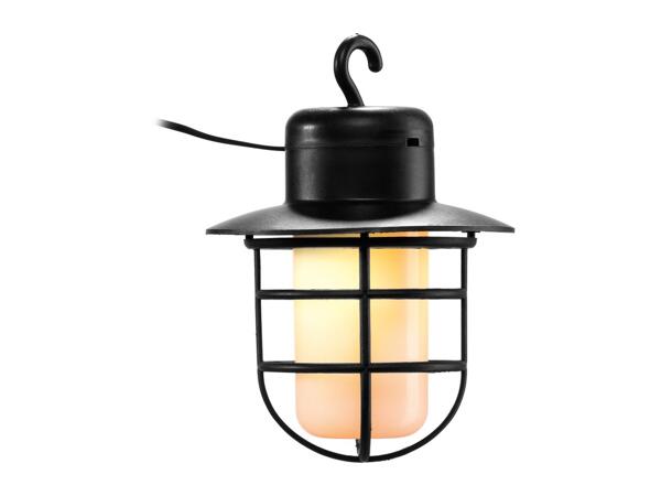 Livarno Home Solar Flaming Lantern String Lights