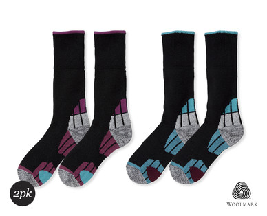 Adults Wool Blend Hiking Socks 2pk