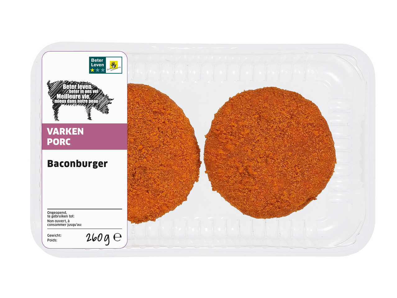 Burgers au bacon