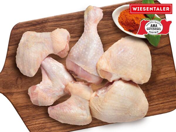Frische Maishendl Grillplatte