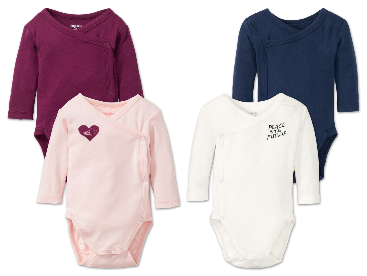 LUPILU(R)PURE COLLECTION Baby-Body, 2 Stück1