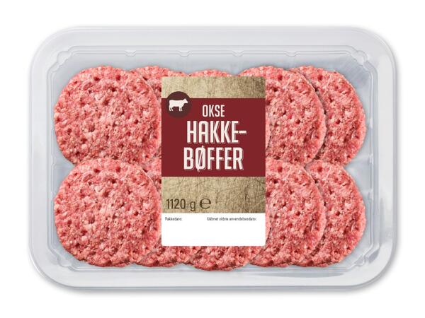 Hamburger af oksekød