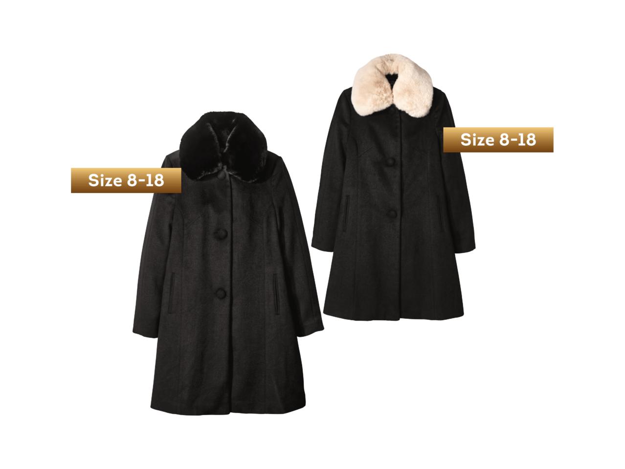 ESMARA Ladies Wool Effect Coat