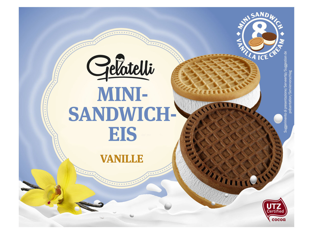 GELATELLI Mini-Sandwich-Eis