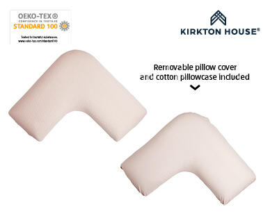V Shape Memory Foam Pillow with Cover