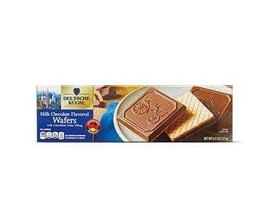 Deutsche Küche Milk or Dark Chocolate Covered Wafers