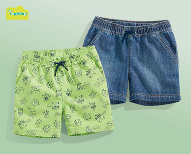 IMPIDIMPI Kleinkinder-Shorts, Doppelpkg., Baumwolle (Bio)