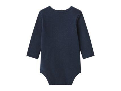 LUPILU Blue & White Baby Long-Sleeve Bodysuits - 3 Pack
