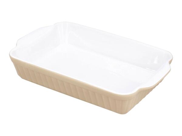 Silvercrest Beige Large Stoneware Oven Dish