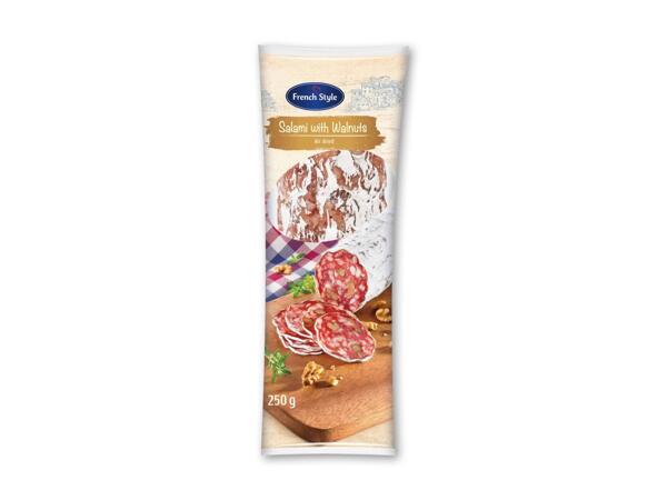 Salami med valnødder