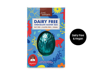 Sweet William Dairy Free Easter Egg 140g