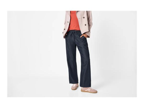 Esmara Ladies' Navy Wide Leg Denim Joggers
