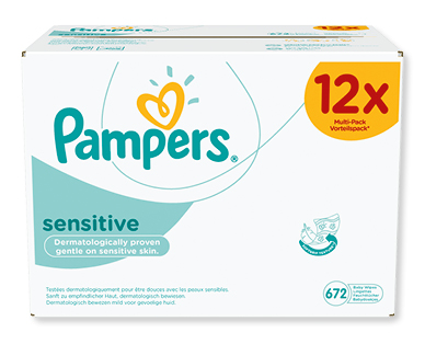 Lingettes humides Sensitive PAMPERS(R)