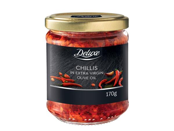 Ground Chillis in Olive Oil