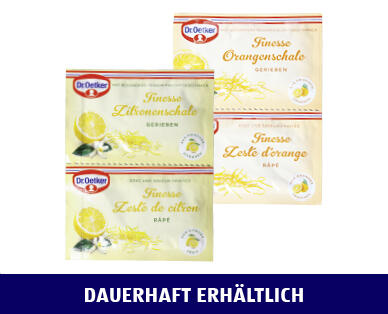 DR. OETKER
SCHALE GERIEBEN