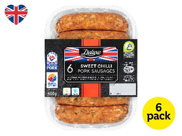 Deluxe British Sweet Chilli Pork Sausages