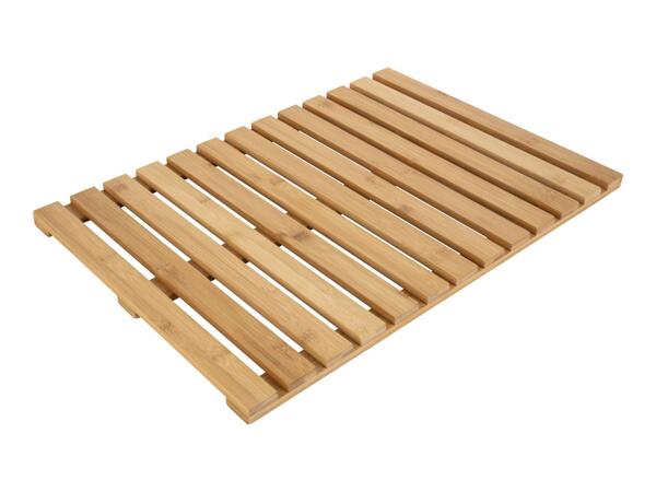 Livarno Home Bamboo Bath Mat/​Bath Tray