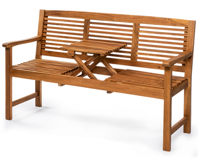 Panchina da giardino con tavolino richiudibile GARDENLINE(R)