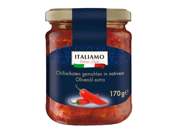 Chilischoten gemahlen