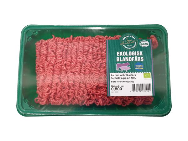 Färsk ekologisk blandfärs