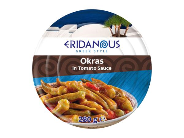 Eridanous Okra Pods in Tomato Sauce