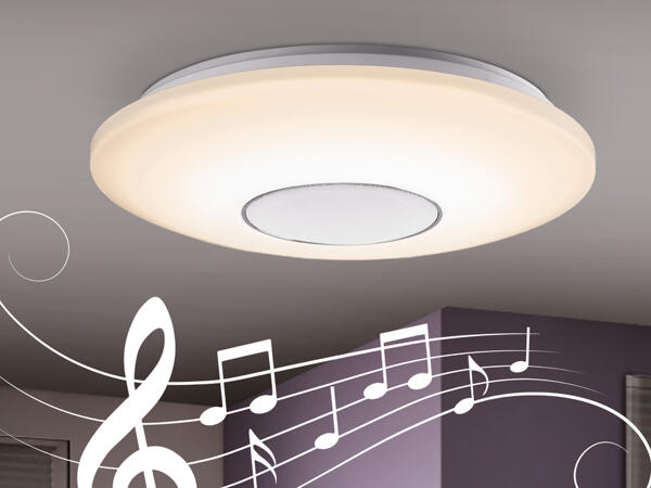 LED-Deckenleuchte mit Bluetooth-Lautsprecher