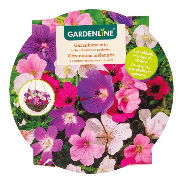 GARDENLINE(R) 				Assortiment de semences avec panier suspendu