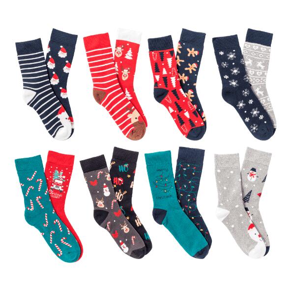 UP2Fashion(R) 				Chaussettes de Noël, 2 paires