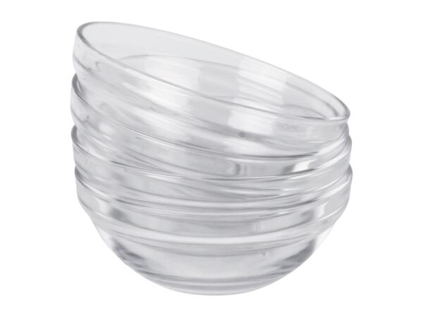 Livarno Home Medium Glass Serving Bowl Set - 4 Pack