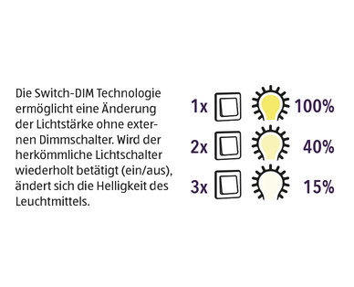 LIGHTWAY LED-Leuchtmittel, dimmbar