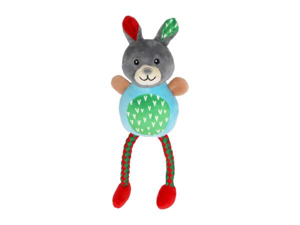 Plush & Rope Dog Toy - Rabbit