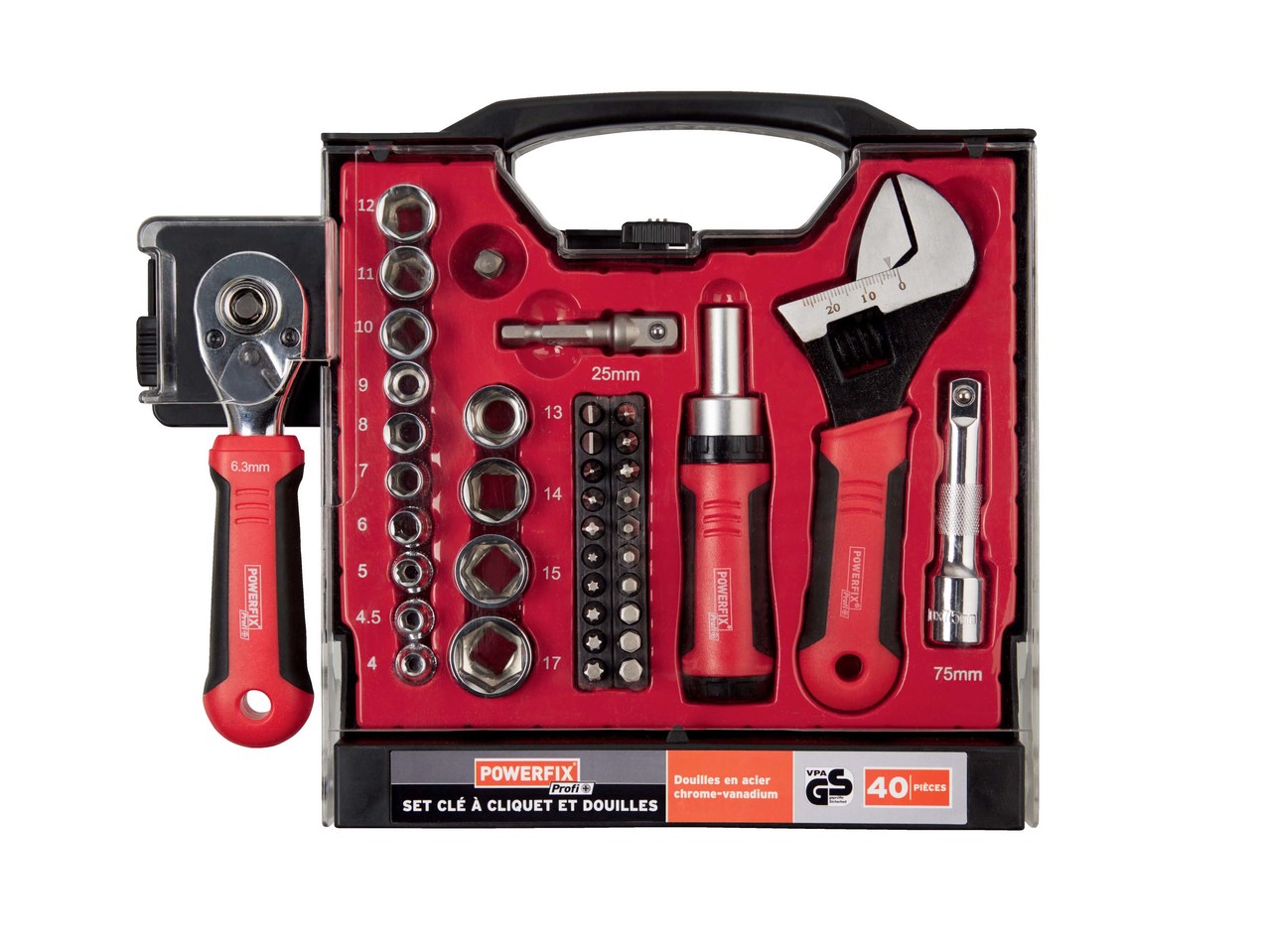 POWERFIX Ratchet/Socket Set