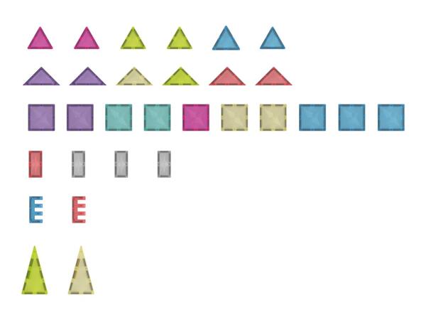 Lupilu Magnetic Building Set - 30 Piece Set