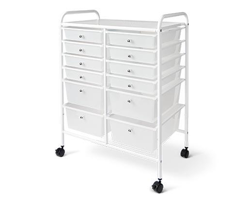 Huntington Home 12 Drawer Rolling Cart