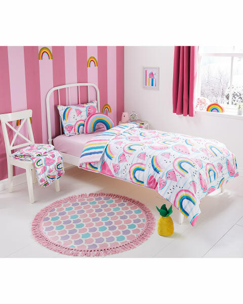 Fruit & Rainbows Supersoft Throw