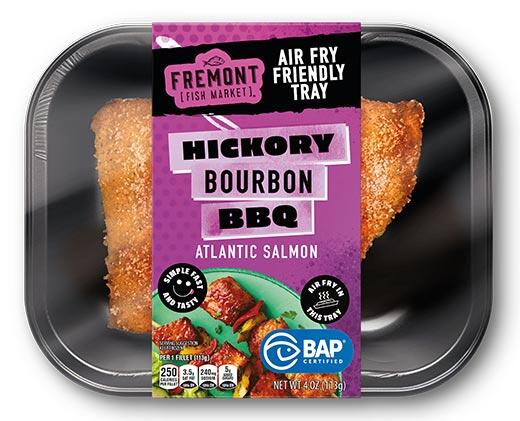 Fremont Fish Market Hickory Bourbon BBQ or Honey Mustard Air Fryer Salmon