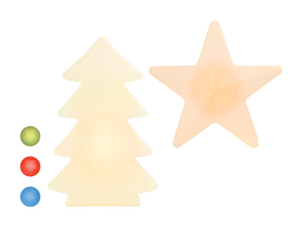 Figurines lumineuses à LED en plastique