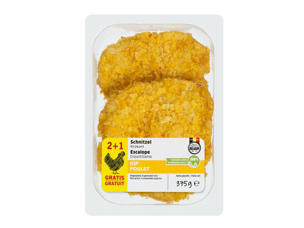 Escalopes de poulet croustillantes