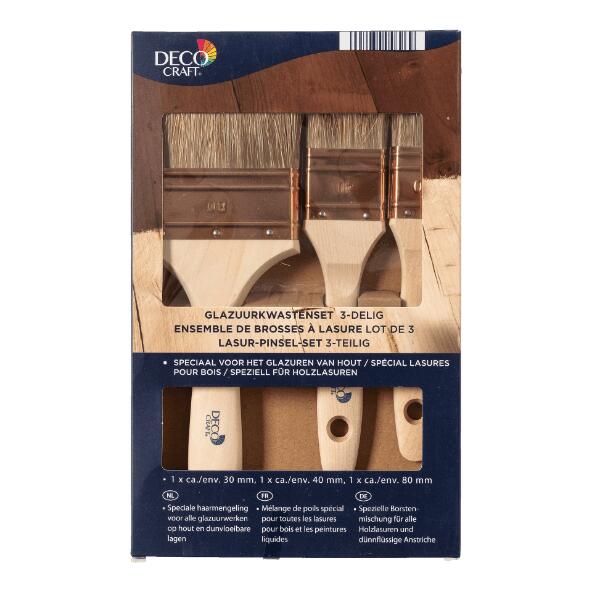 DECO CRAFT(R) 				Pinselset, 3 St.